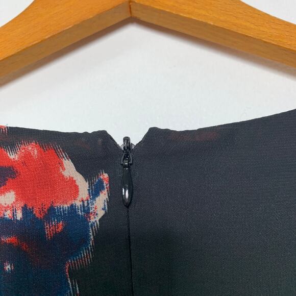 Betsey Johnson women's Bambi black floral kimono flare sleeve ruffled dress SZ 6 - Picture 8 of 12